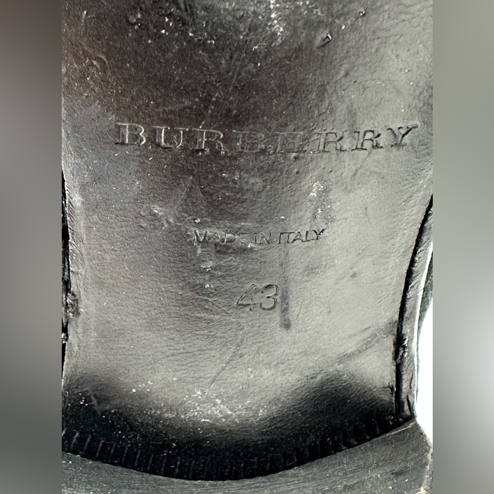 Burberry Black Suede Chelsea Boot Size 43-N Made In italy - Picture 8 of 13